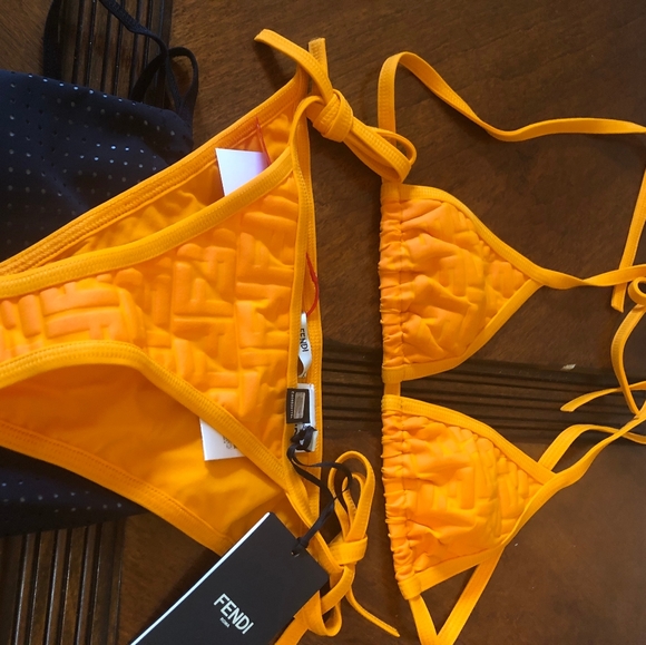New Fendi Bikini Orange 44IT - Picture 4 of 6